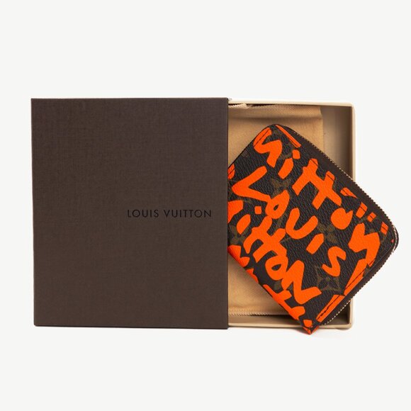 Louis Vuitton Zippy Orange Monogram Graffiti Coin Purse - Picture 11 of 11